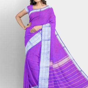 purple color saree