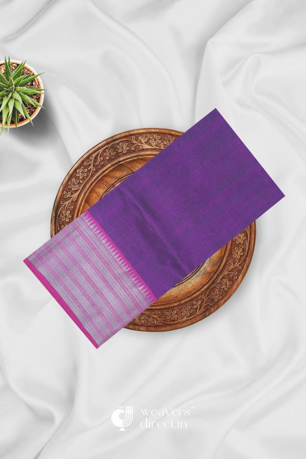 Violet color saree