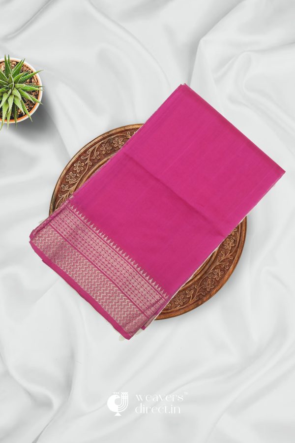 Handwoven Pink Pattu Saree