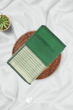 Mangalagiri Cotton Silk Green Sarees Collection