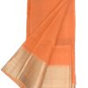 Orange Saree Cotton Silk