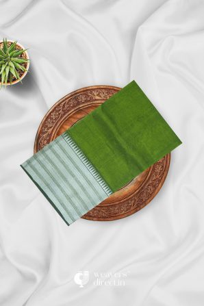 Parrot Green Color Saree