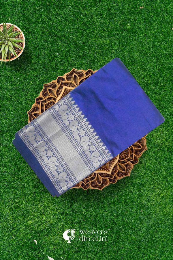 Royal Blue Color Saree Pure Silk