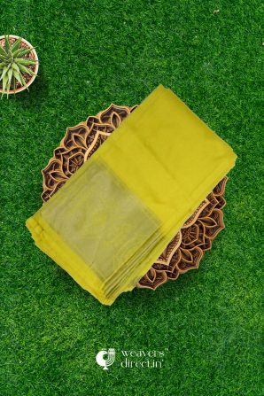 Royal Yellow Pure Silk Saree