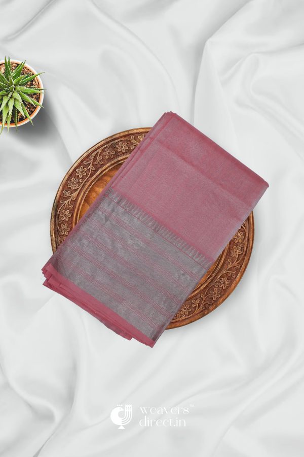 pink cottonsilk saree